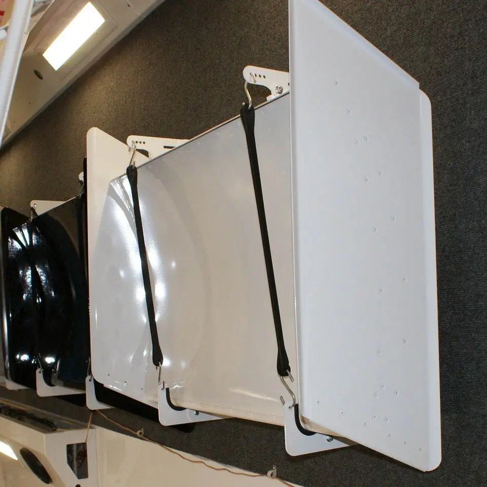 Hrp Wall Mount Adjustable Front Wing Holder White Powder Coat 1