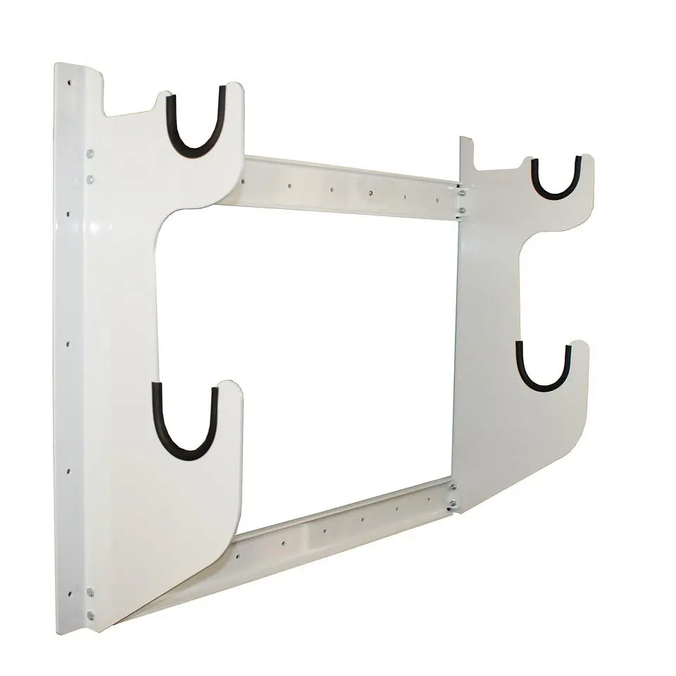 Hrp Axle Rack Holds 1 Front & 1 Rear White Powder Coat 1