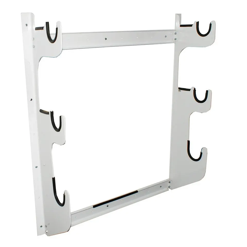 Hrp Axle Rack Holds 2 Front & 1 Rear White Powder Coat 1