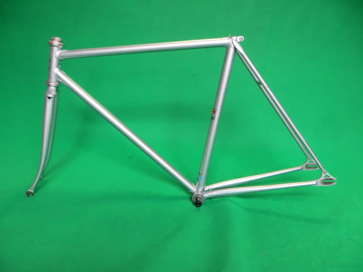 Peloton // Blue-Grey + Rainbow Flake // Columbus Genius Tubing // 51.5Cm 1