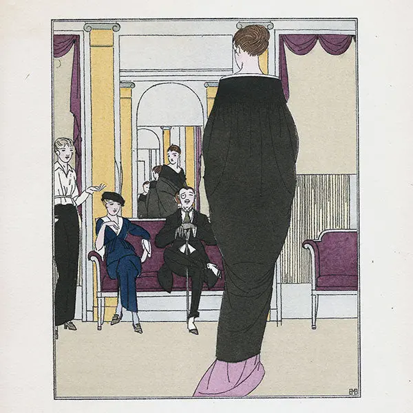 Gazette Du Bon Ton - Le Choix Difficile, Manteau Du Soir De Worth, Planche De Bernard Boutet (N°4, 1914) 2