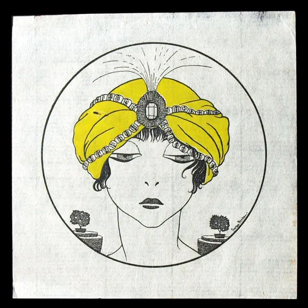 Georges Lepape - Elégante Au Turban Pour Paul Poiret (Circa 1911) 1