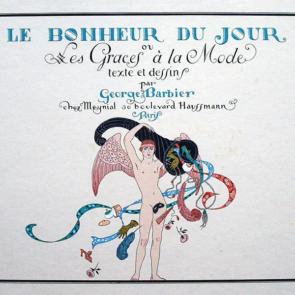 George Barbier - Le Bonheur Du Jour Ou Les Grâces À La Mode : Page Titre (1924) 2