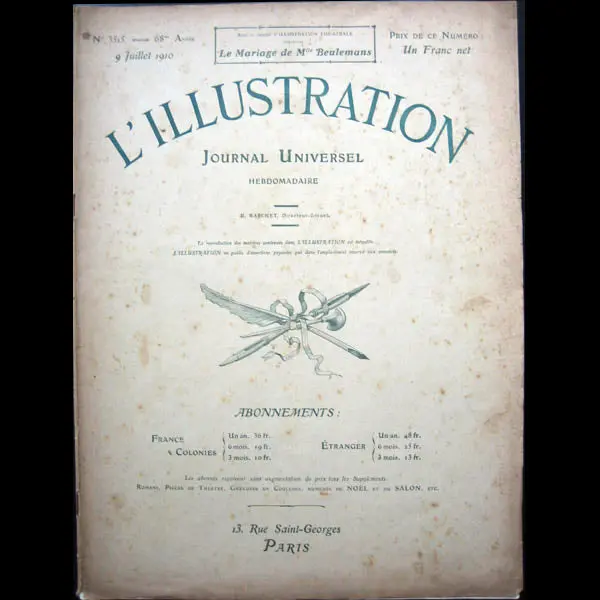 Poiret - L’Illustration, 9 Juillet 1910 : « Une Leçon D’Élégance Dans Un Parc » 1