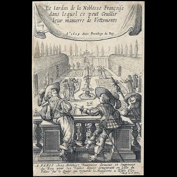 Abraham Bosse - Le Jardin De La Noblesse Française - Page Titre Frontispice (1629) 1