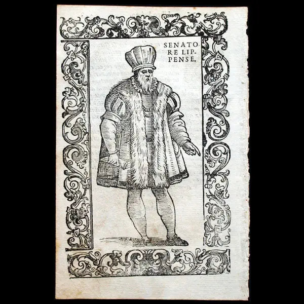 Vecellio - Costumes Anciens Et Modernes, De Gli Habiti Antichi Et Moderni Di Diuerse Parti Del Mondo, Sénateur De Lippe (1590) 1