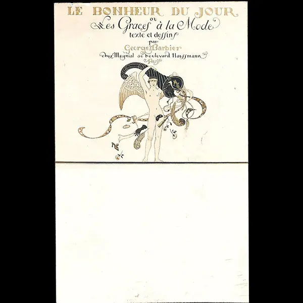 George Barbier - Le Bonheur Du Jour Ou Les Grâces À La Mode Par George Barbier, Carte De L'éditeur Meynial (1922) 1