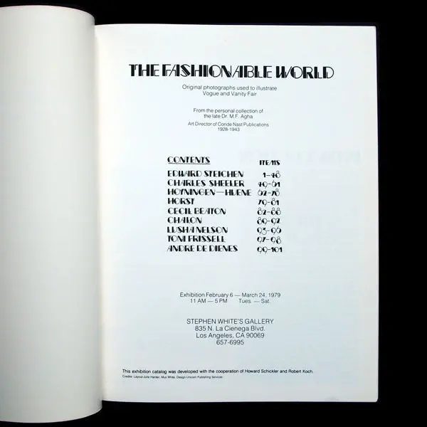 The Fashionable World, Original Photographs Used To Illustrate Vogue And Vanity Fair From The Personal Collection Of The Late Dr. M. F. Agha (1979) 2