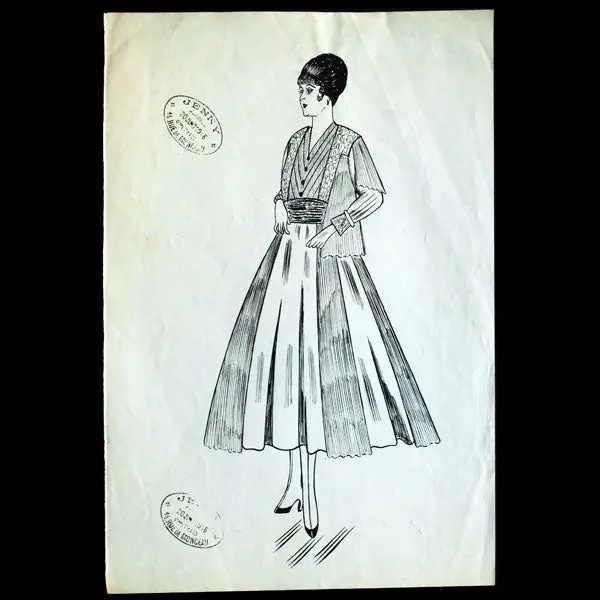 Jenny - Vauquois, Dessin D'un Ensemble, 14 Rue Monceau, Paris (1916) 1