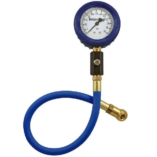 Intercomp 2.5" Deluxe Liquid Filled 60Psi Air Pressure Gauge 1