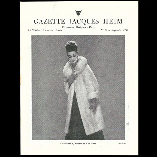 Heim - Gazette Jacques Heim, N°26 (1960, Septembre), Couverture D'arsac 1
