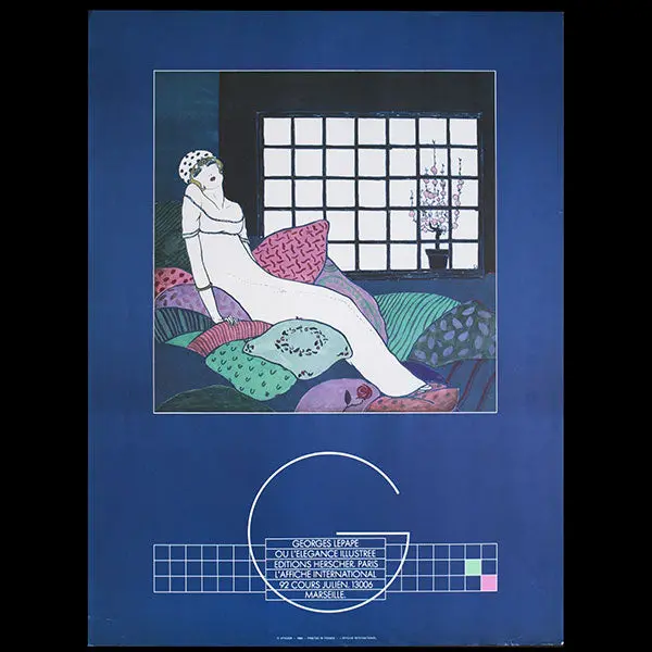 Georges Lepape Ou L'elégance Illustrée, Affiche Pour La Sortie Du Livre (1983) 1