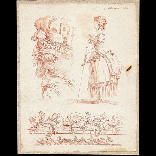 Gravures De Mode Par Jean-Baptiste Huet - Fragments Et Principes De Dessins (1778) 1