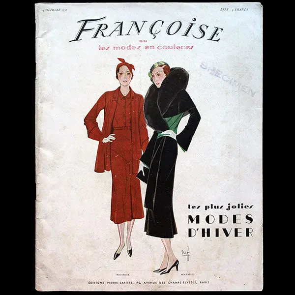 Françoise Ou Les Modes En Couleurs - Françoise Et Chiffons Réunis, 15 Octobre 1932 1