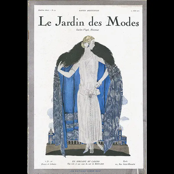 Le Jardin Des Modes, N°49, 15 Août 1923, Couverture D'helen Smith 1