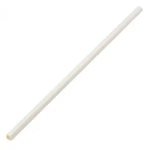 Pailles En Papier Blanches 6 X 200 Mm - Boîte De 250 1