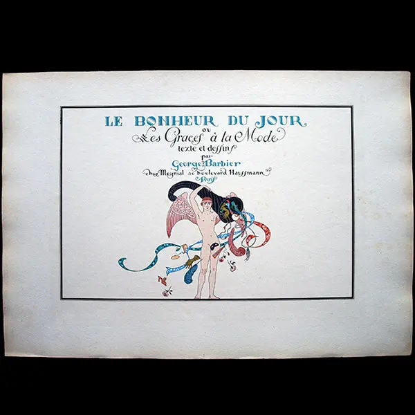George Barbier - Le Bonheur Du Jour Ou Les Grâces À La Mode : Page Titre (1924) 1