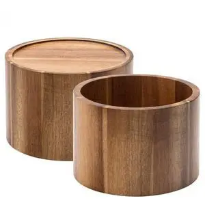 Support Distributeur De Boissons Acacia Ø17cm 1