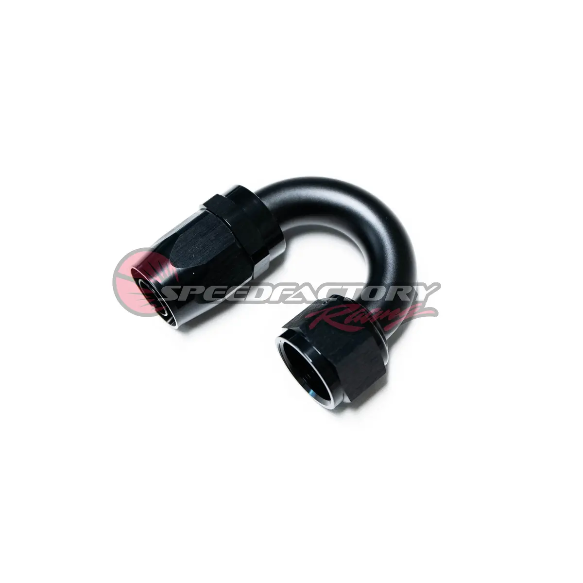 Speedfactory Racing -12 An Black Anodized Hose End Fitting - 180 Degree 1