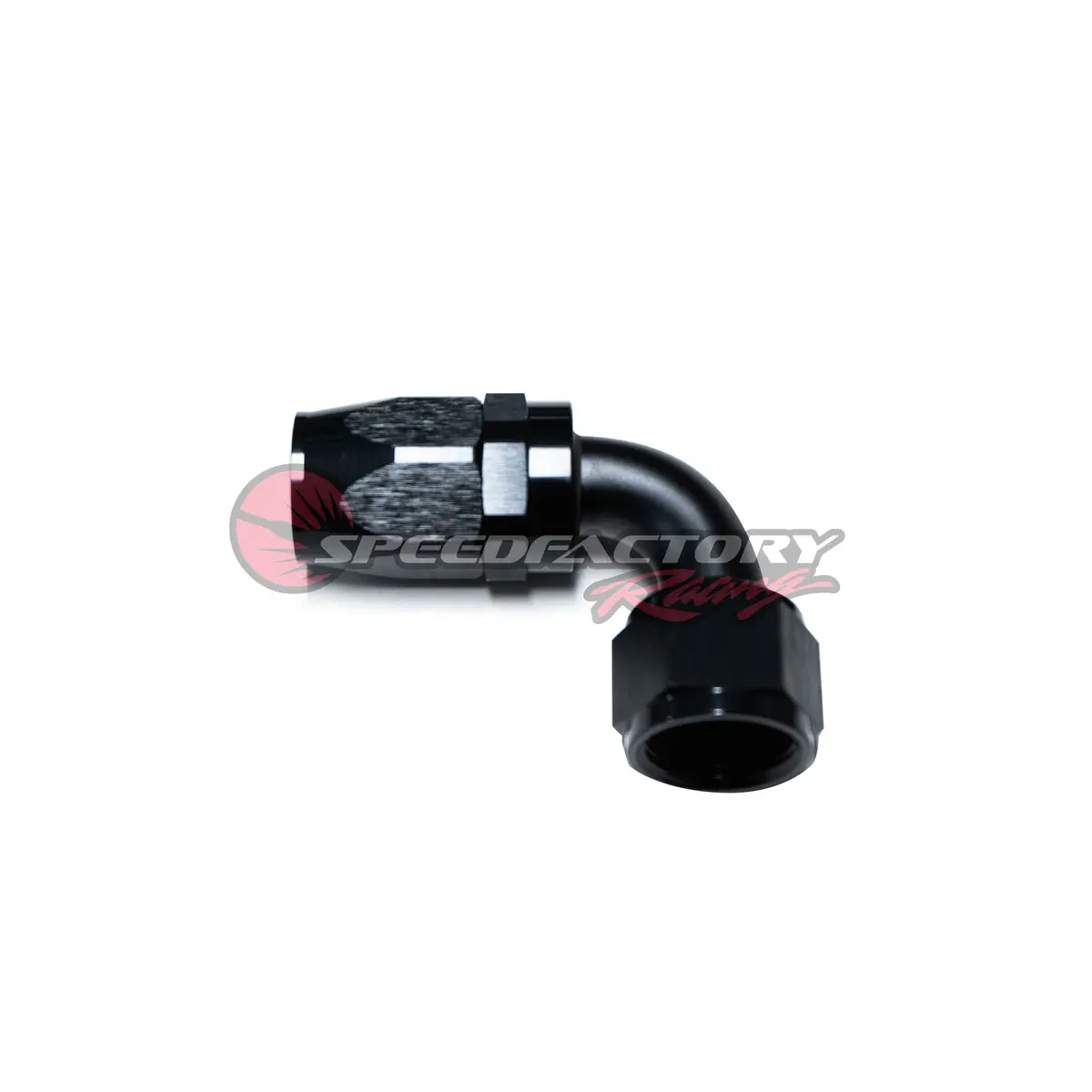 Speedfactory Racing -12 An Black Anodized Hose End Fitting - 90 Degree 1