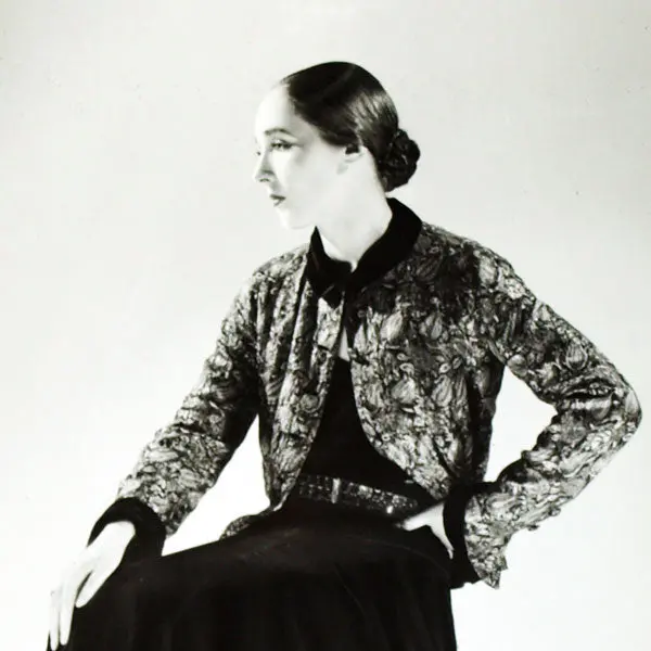 Robe Et Bolero De Lucien Lelong, Photographie D'époque Du Studio Deutsch (Circa 1935) 2