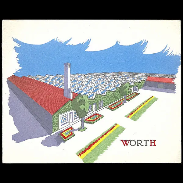 Parfums Worth - Carte De Voeux Pour L'année 1955 (1954) 1