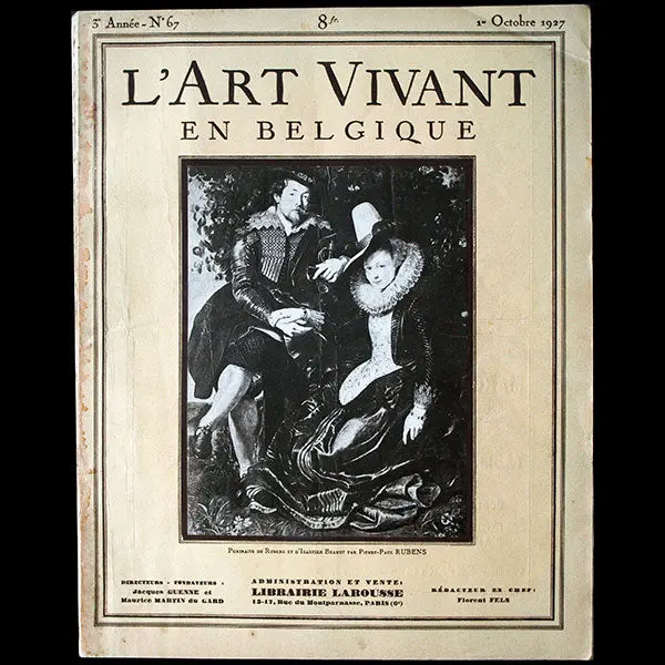 Norine - L'art Vivant En Belgique (1Er Octobre 1927) 1