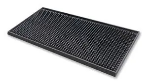 Tapis De Bar Noir, En Caoutchouc 30 X 15 Cm 1