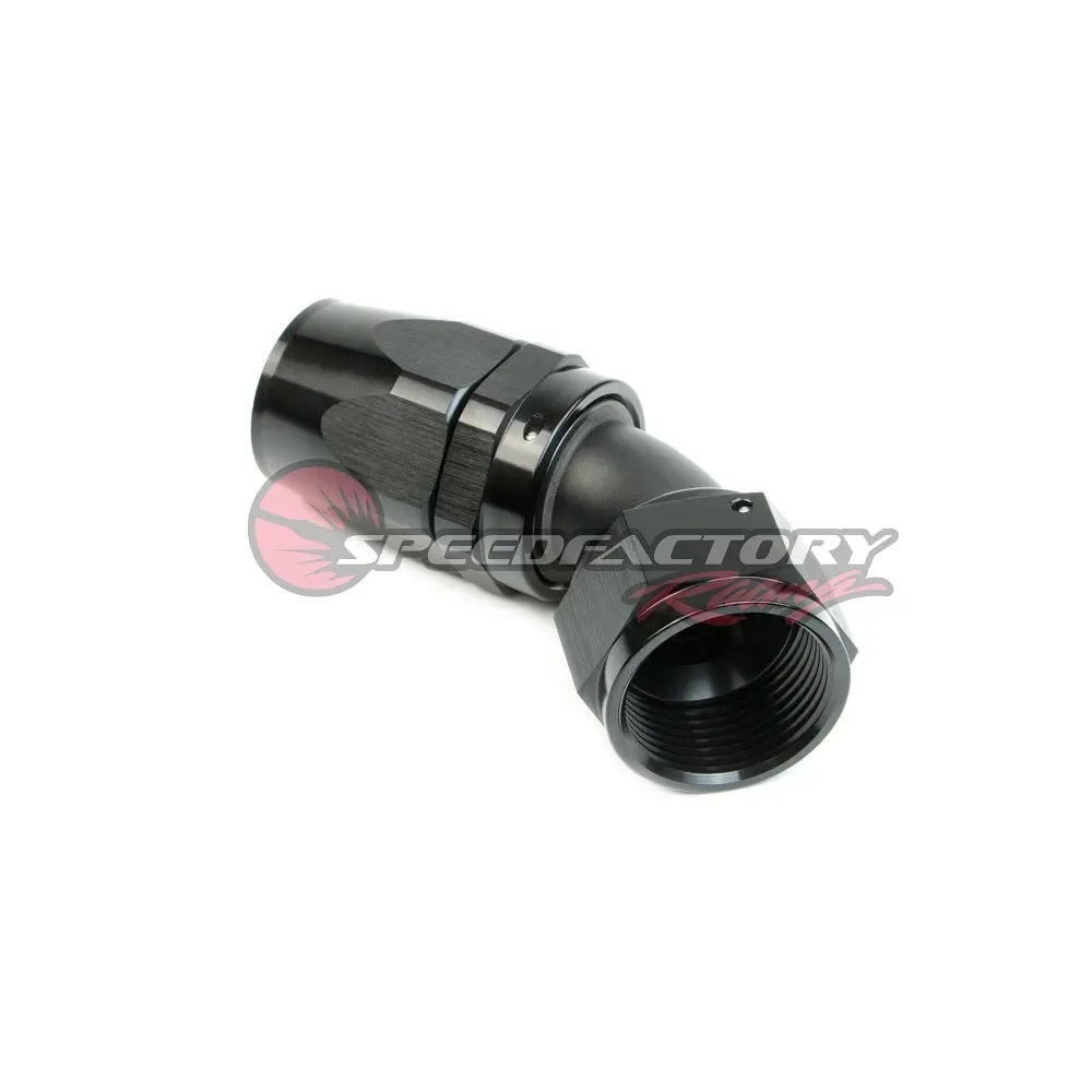 Speedfactory Racing -10 An Black Anodized Hose End Fitting - 45 Degree 1