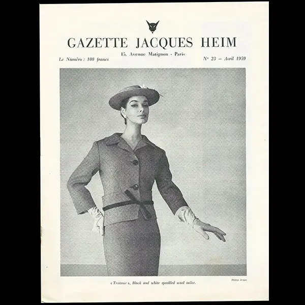 Heim - Gazette Jacques Heim, N°23 (1959, Avril), Couverture D'arsac 1