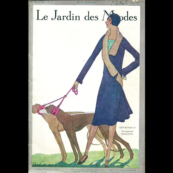 Le Jardin Des Modes, N°102, 15 Janvier 1928, Couverture De Robert Patterson 1