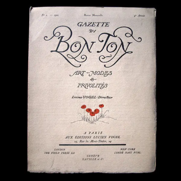 Gazette Du Bon Ton (N°1, 1921) 1