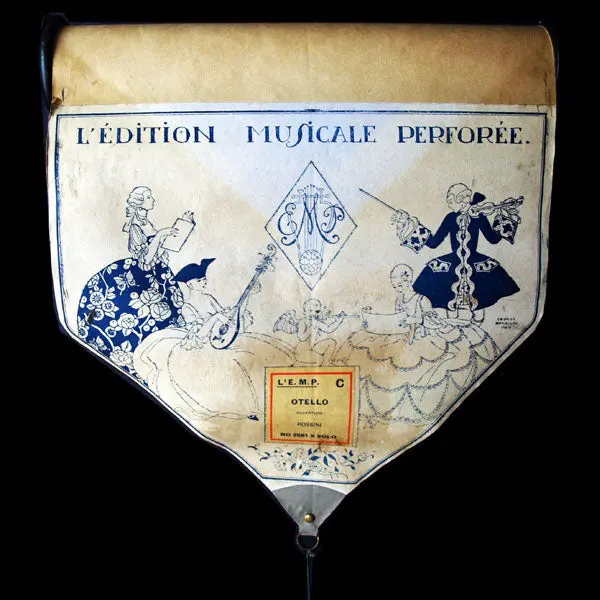 Rouleau De Musique Perforé Avec En-Tête De George Barbier Pour Emp (1920) 1