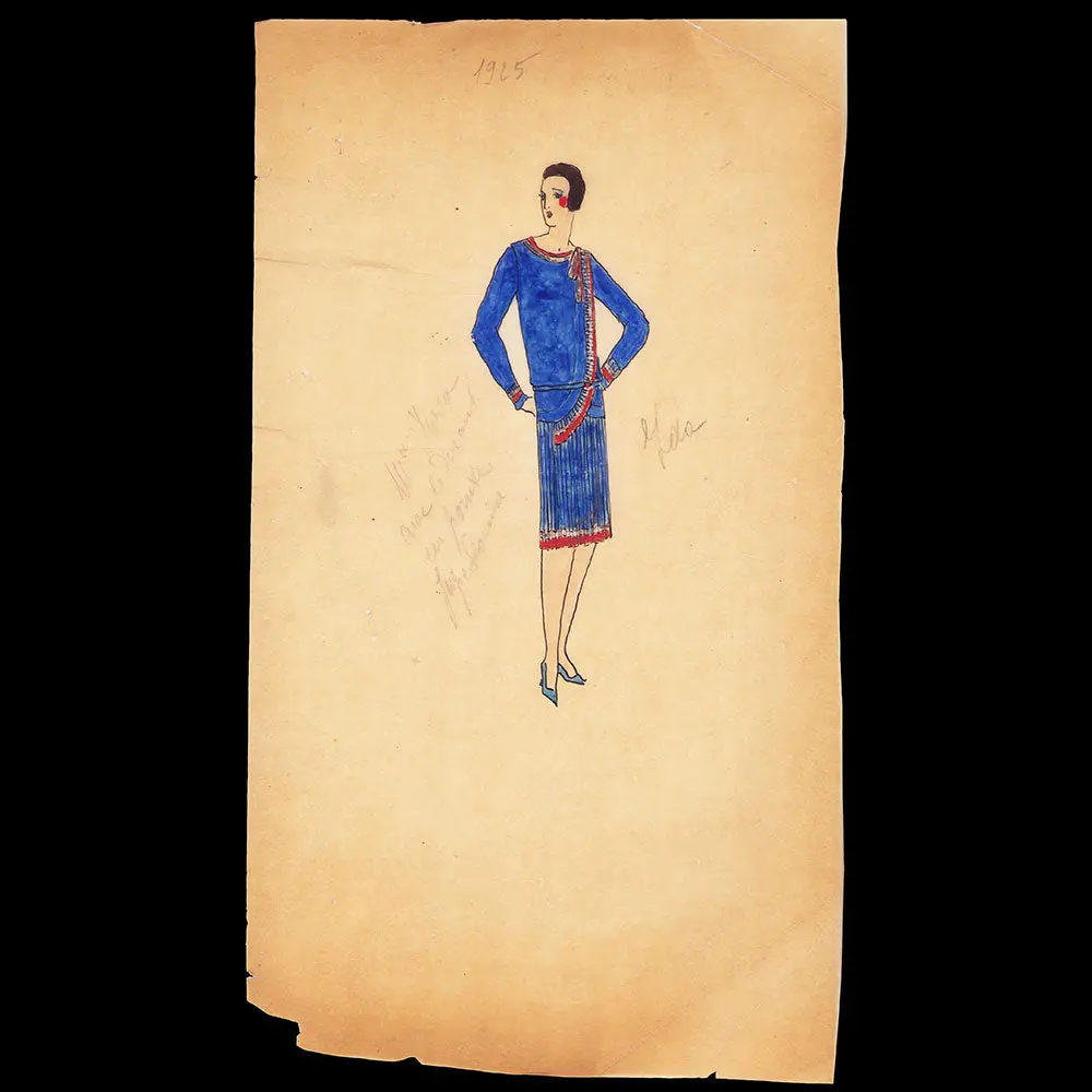 Jane - Dessin D'une Robe Pour Madame Rosa (1925) 1