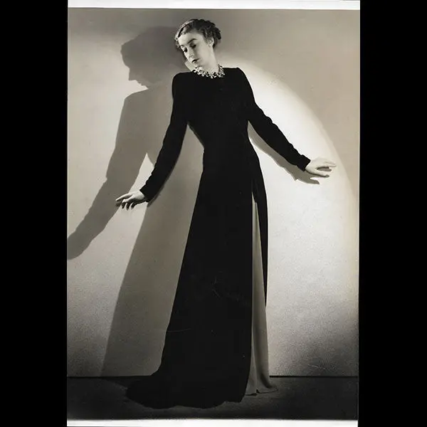 Molyneux - Robe Du Soir Pour L'automne-Hiver 1938, Photographie D'époque De François Kollar 1