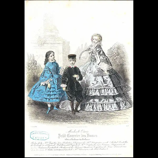 Dessin D'hippolyte Pauquet Pour Le Journal Des Demoiselles (1858) 2