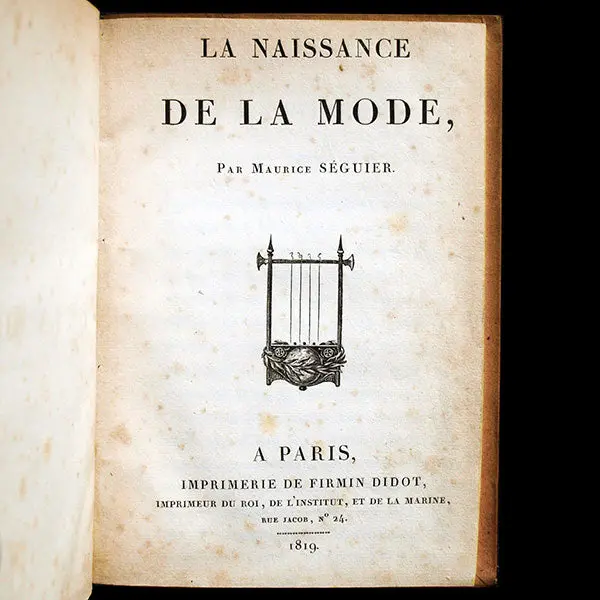 Naissance De La Mode, Par Maurice Seguier (1819) 2