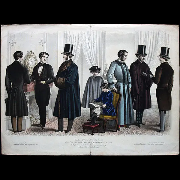 Le Progrès, Gravure De Mode Masculine (Novembre 1855) 1