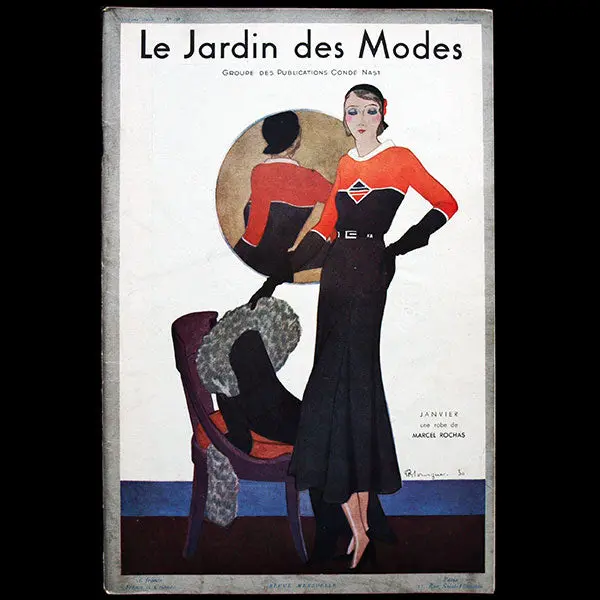 Le Jardin Des Modes, N°138, 15 Janvier 1931, Couverture De Pierre Mourgue 1