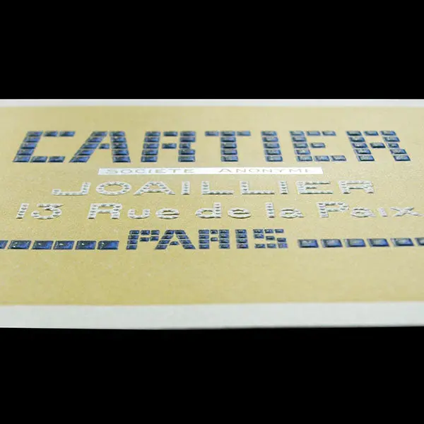 Cartier - Carte De La Maison De Joaillerie, 13 Rue De La Paix À Paris (1925) 2