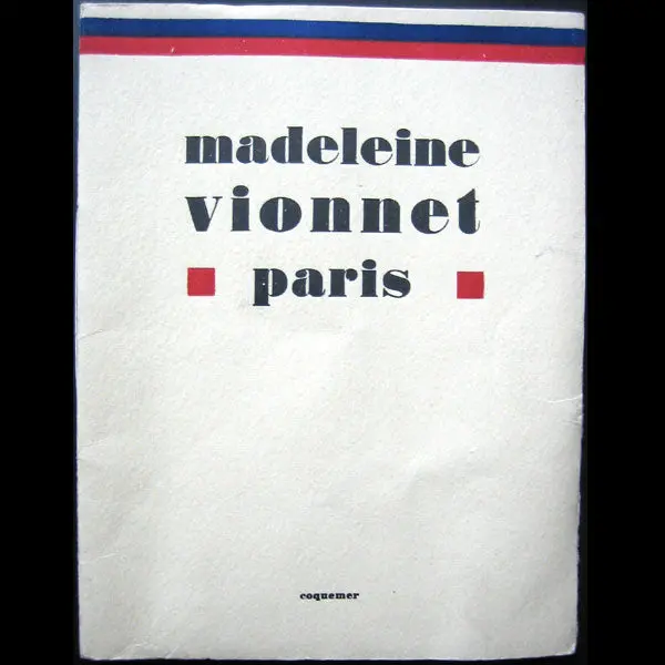 Vionnet - Livret De Présentation De La Maison Avenue Montaigne À Paris (Circa 1925) 1