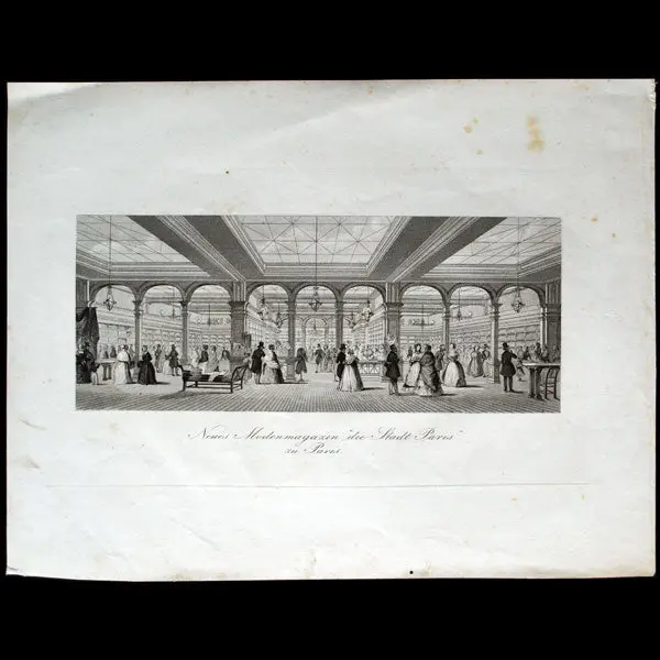 Magasins De La Ville De Paris, Neues Modenmazin 'Die Stadt Paris' Zu Paris (Circa 1850-1860) 1
