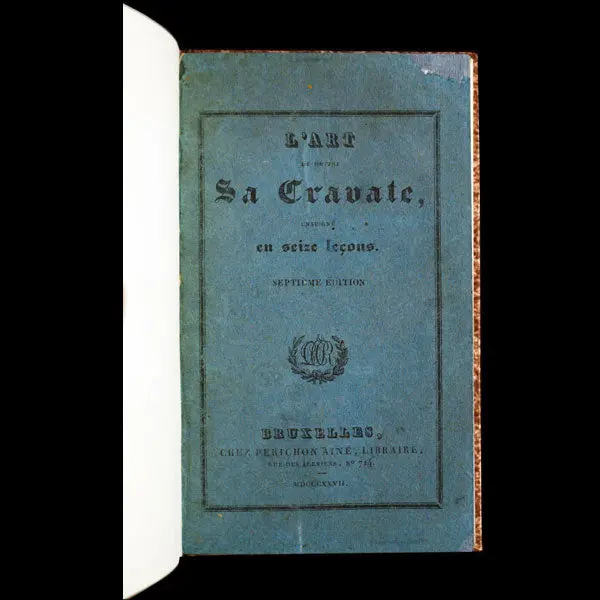 L'art De Mettre Sa Cravate (1827) 2