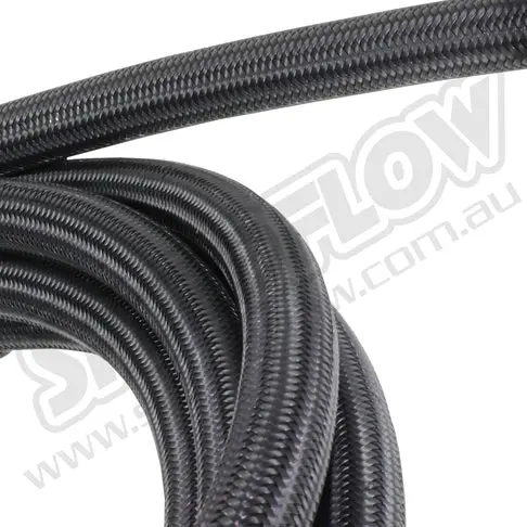 Speedflow 200 Series Teflon Black Anodised Braided Hose ~ 5 Metre Length 1