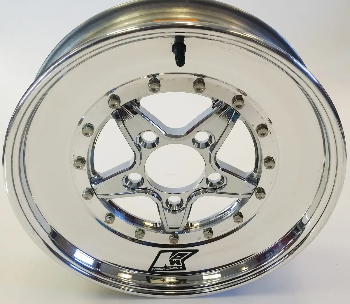 Keizer "Verbrand" Skinnies Rear Honda Drag Wheel - Chrome Barrel 1