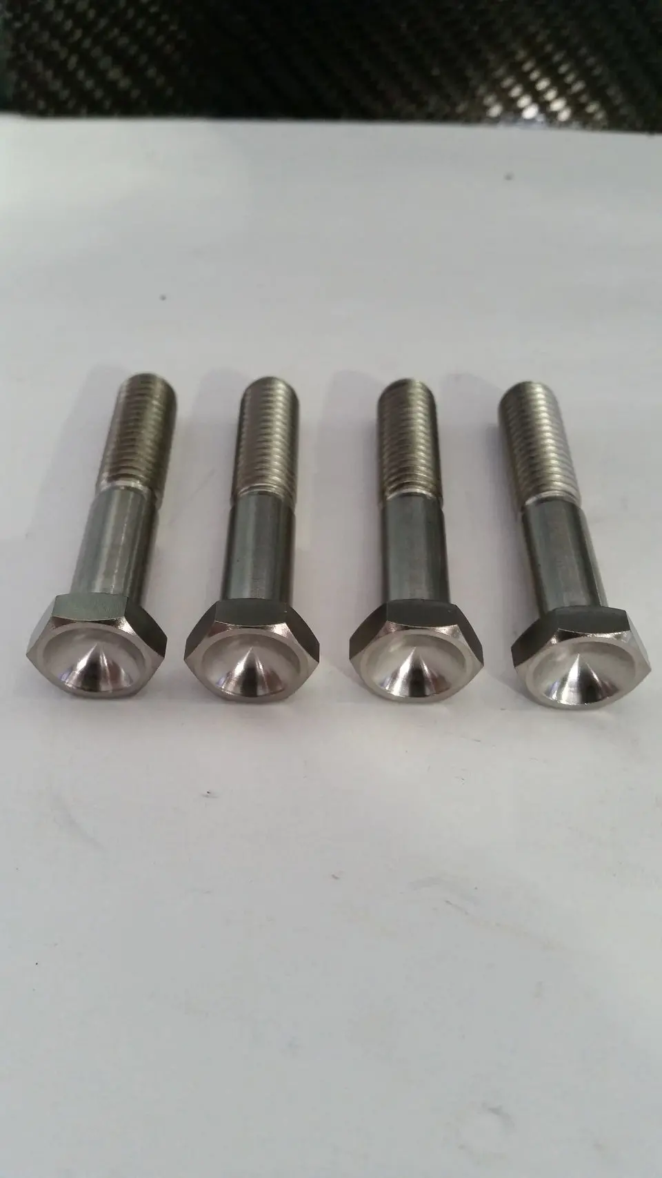 Bk Ti Components Titanium Torsion Stop Retainer Bolts 4 Off 3/8 Unc X 1 3/4 1