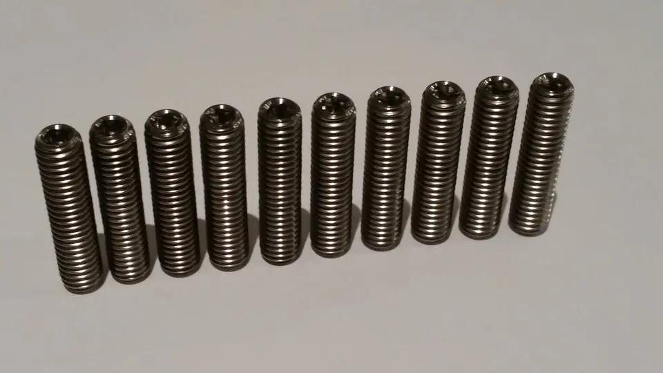 Bk Ti Components Titanium Rear Diff Hat Stud Set 10 Off 3/8 Unc Oal 1 3/4In Allen Drive 1