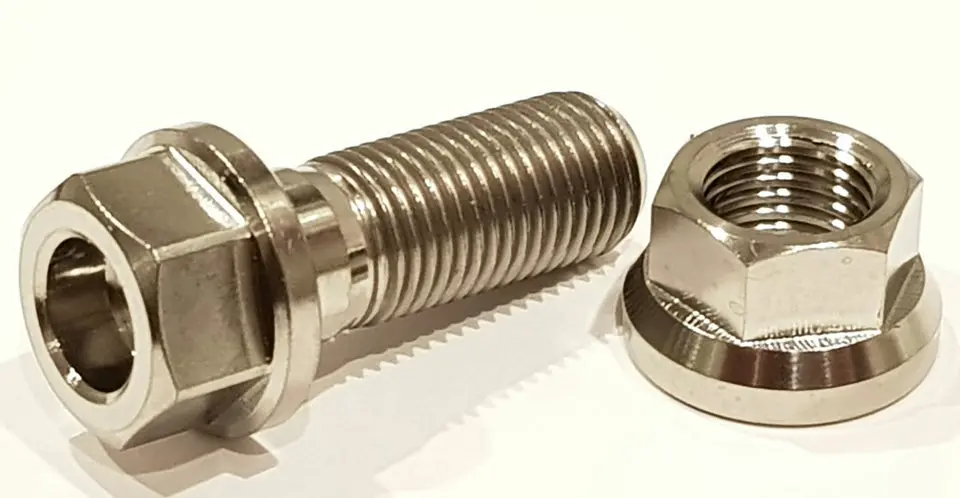 Bk Ti Components Titaniun Wing Ram To Chassis Bolt Kit 1 Off 3/8 Unf X 1 1/8In 1 Off Titanium Nyloc 1