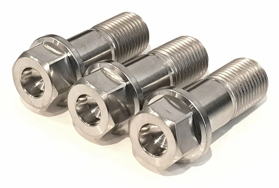Bk Ti Components Titanium Front Radius Rod To Axle Bolt Set 3 Of 1/2 Unf X 1 1/4In Hex 9/16 1
