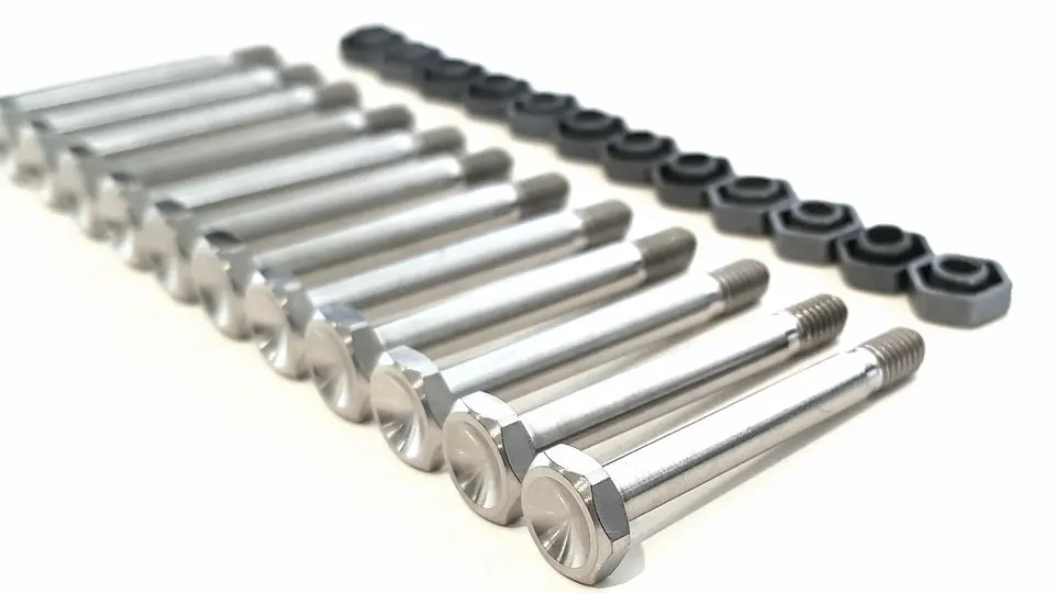 Bk Ti Components Titanium Nerf Bar Bolt Kit 12 Off 10/32 Unf X 1 1/2In 12 Off Jet Nuts 1